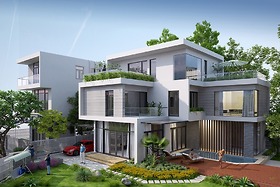 Villa Vinhomes Central Park in New Port